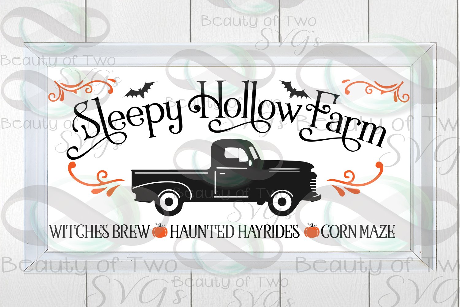 Halloween Vintage Truck Svg Sign Design Sleepy Hollow Farm 352252 Svgs Design Bundles