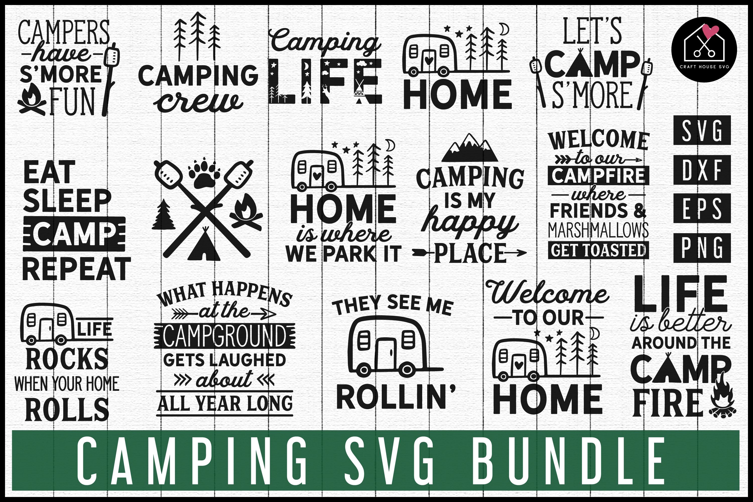 Camping Svg Bundle 520649 Svgs Design Bundles