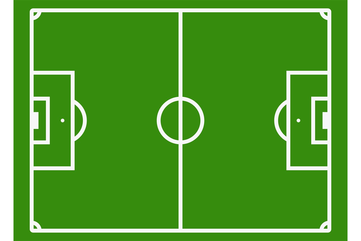 Soccer field or football pitch