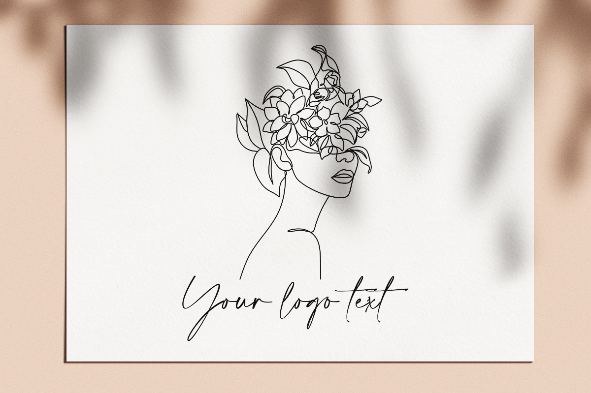 Feminine Hand Drawn Logo Templates (721279) | Logos | Design Bundles