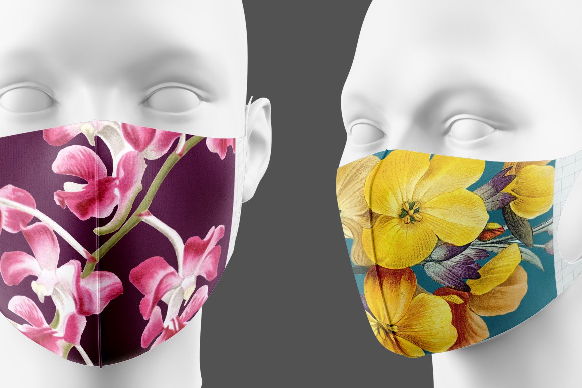 Face Mask Designs Sublimation (800625) Sublimation Design Bundles