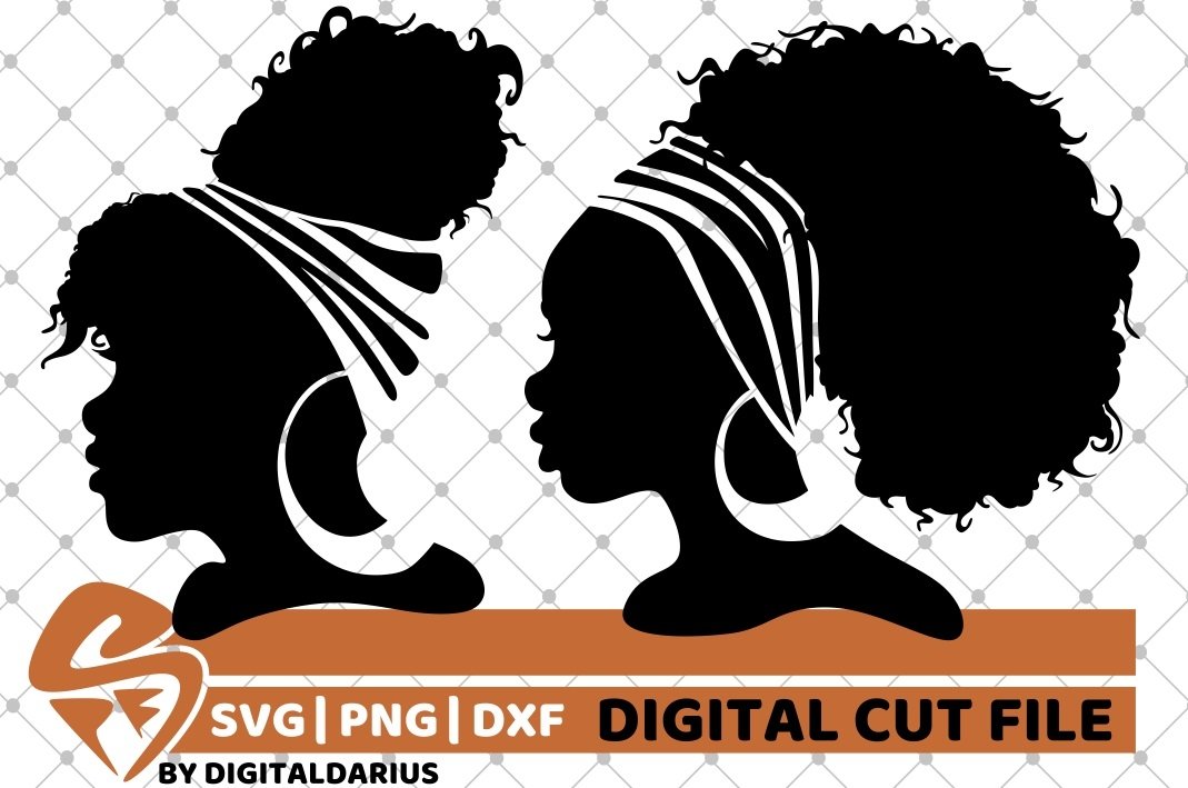 Amazing Black Woman in Bandana svg, Headband, Natural Hair (524337