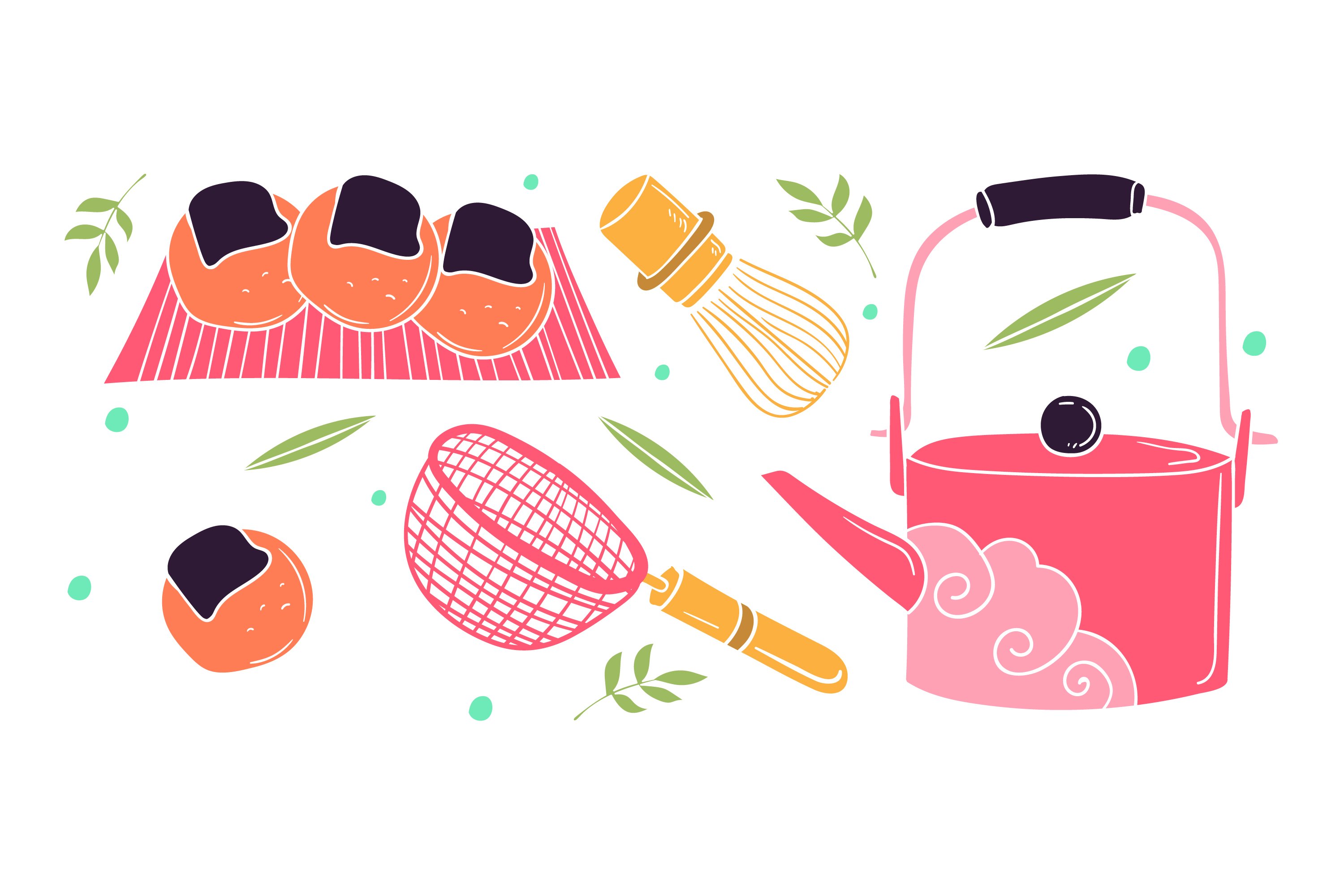 Cute Japanese Tea Set