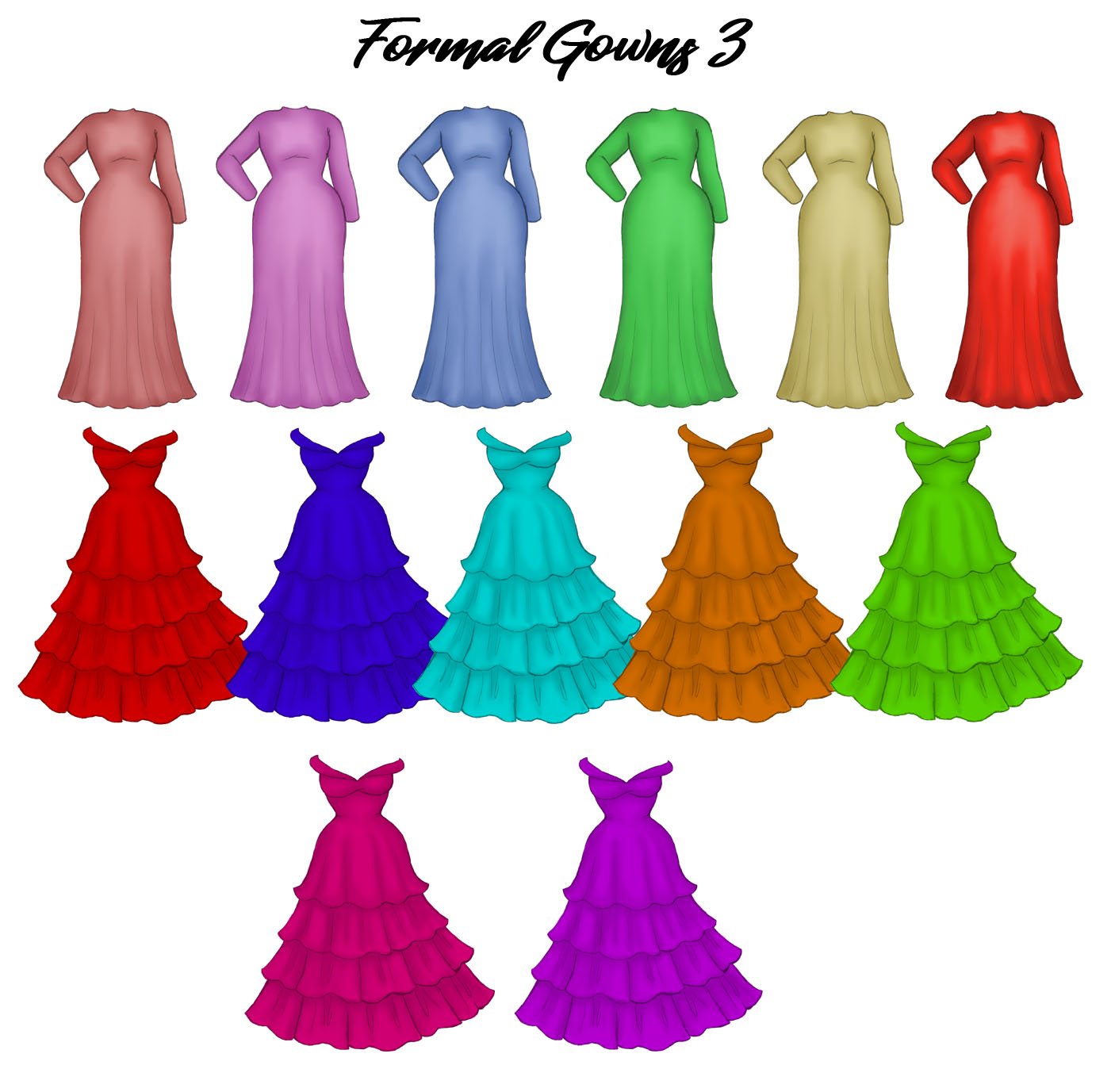 Formal Evening Gown Clipart Best Friends Clipart Fashion PNG