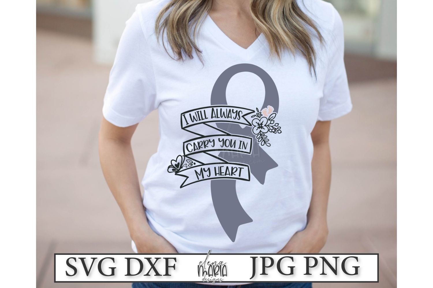 Miscarriage Infant Svg Awareness Ribbon Svg (276332) SVGs Design