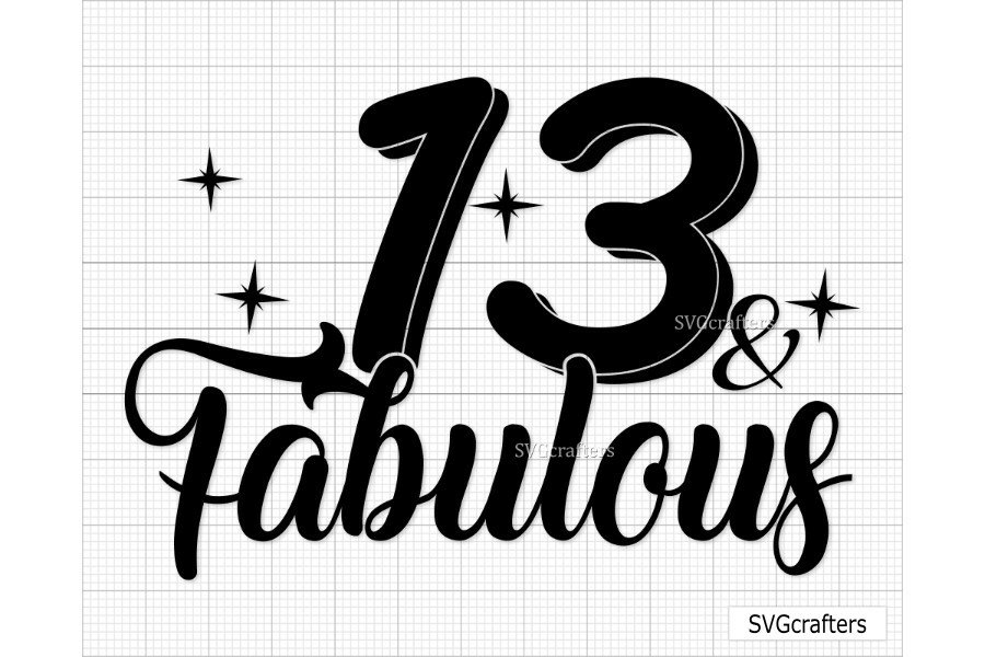 13th happy birthday svg, 13th birthday svg, (813374)