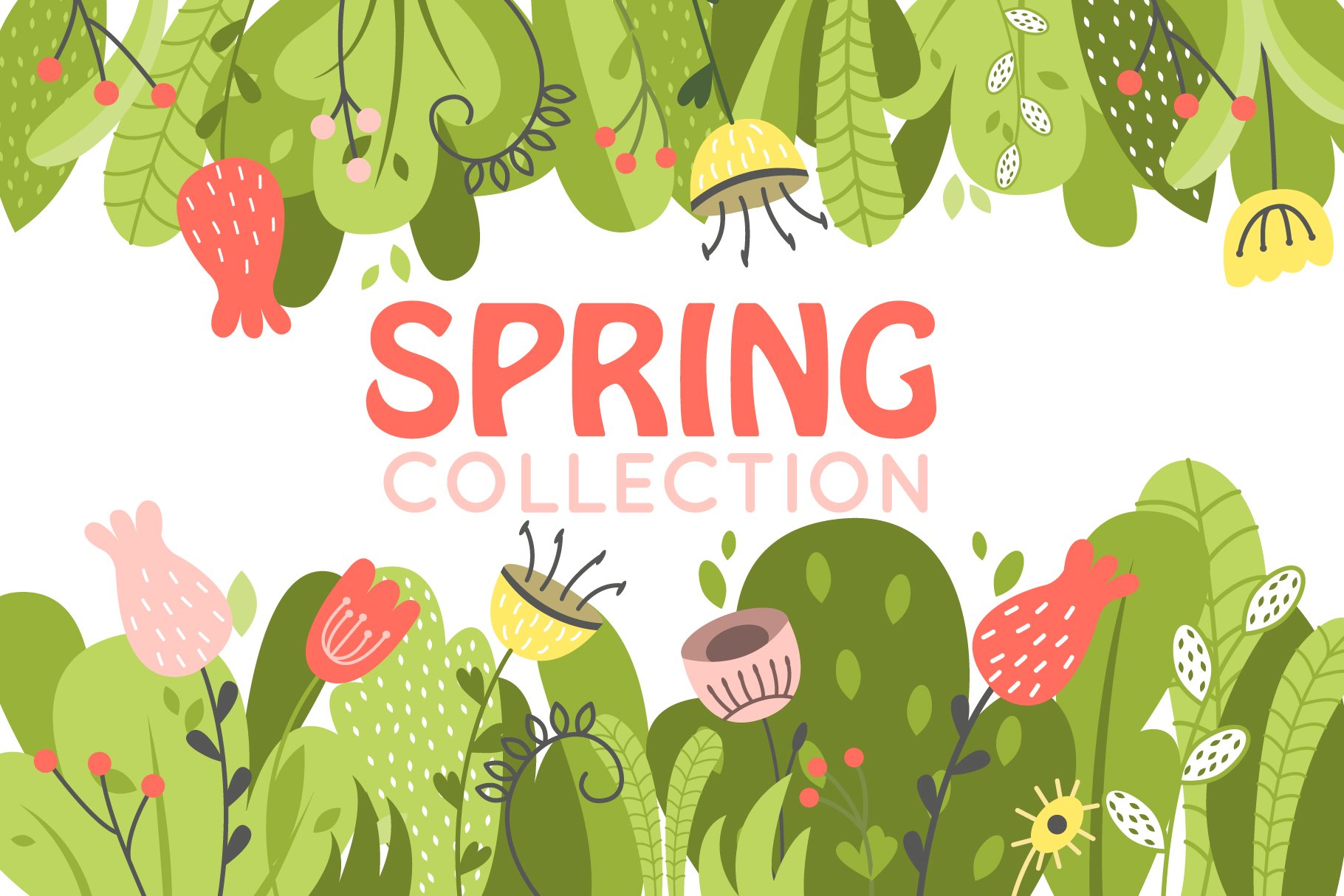 Spring collection (212158) Decorations Design Bundles
