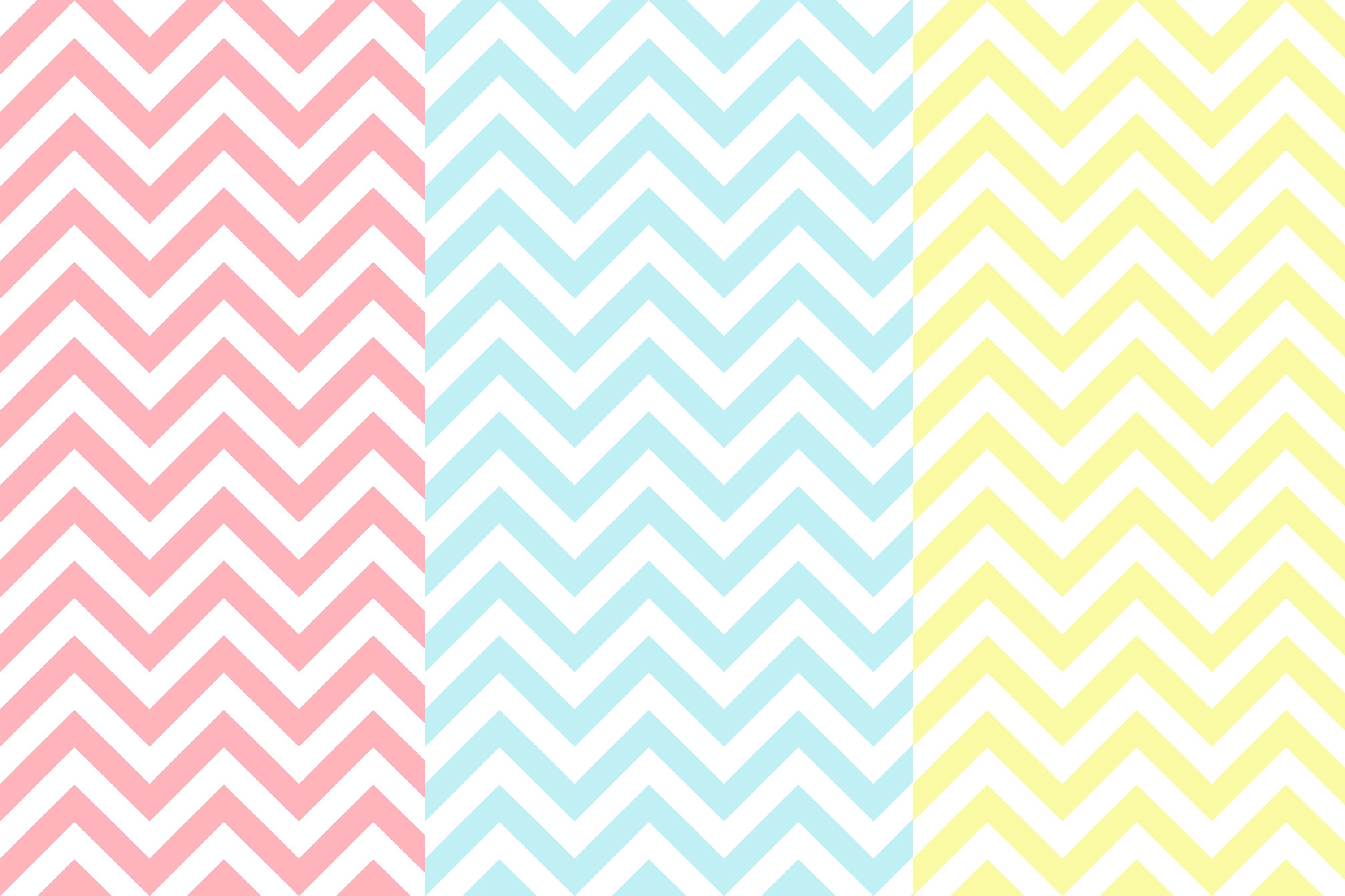 Pastel Chevron Seamless Patterns, Chevron Digital (413938), image size:3000x2000