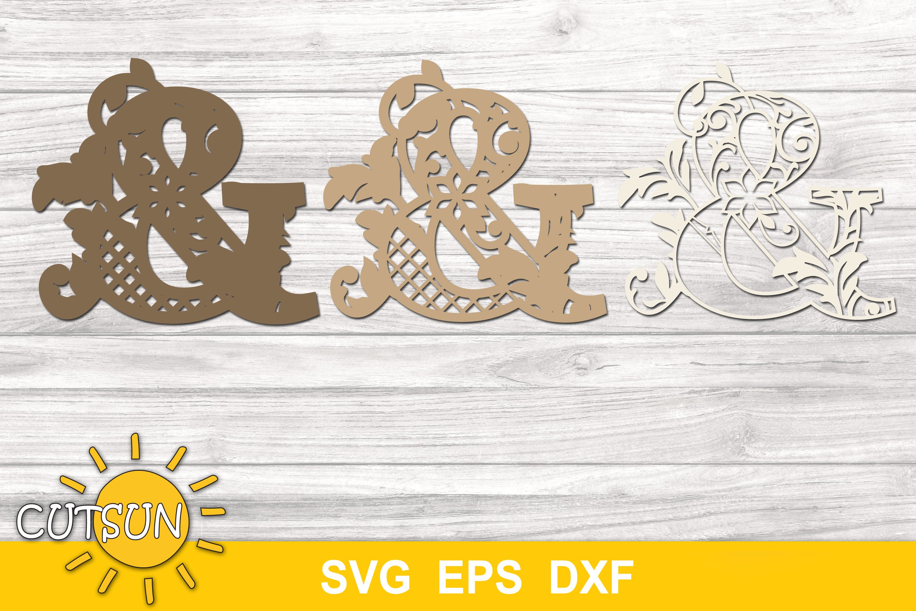 3D Alphabet Layered Mandala & - 3 layers cut file (668706) | Cut Files