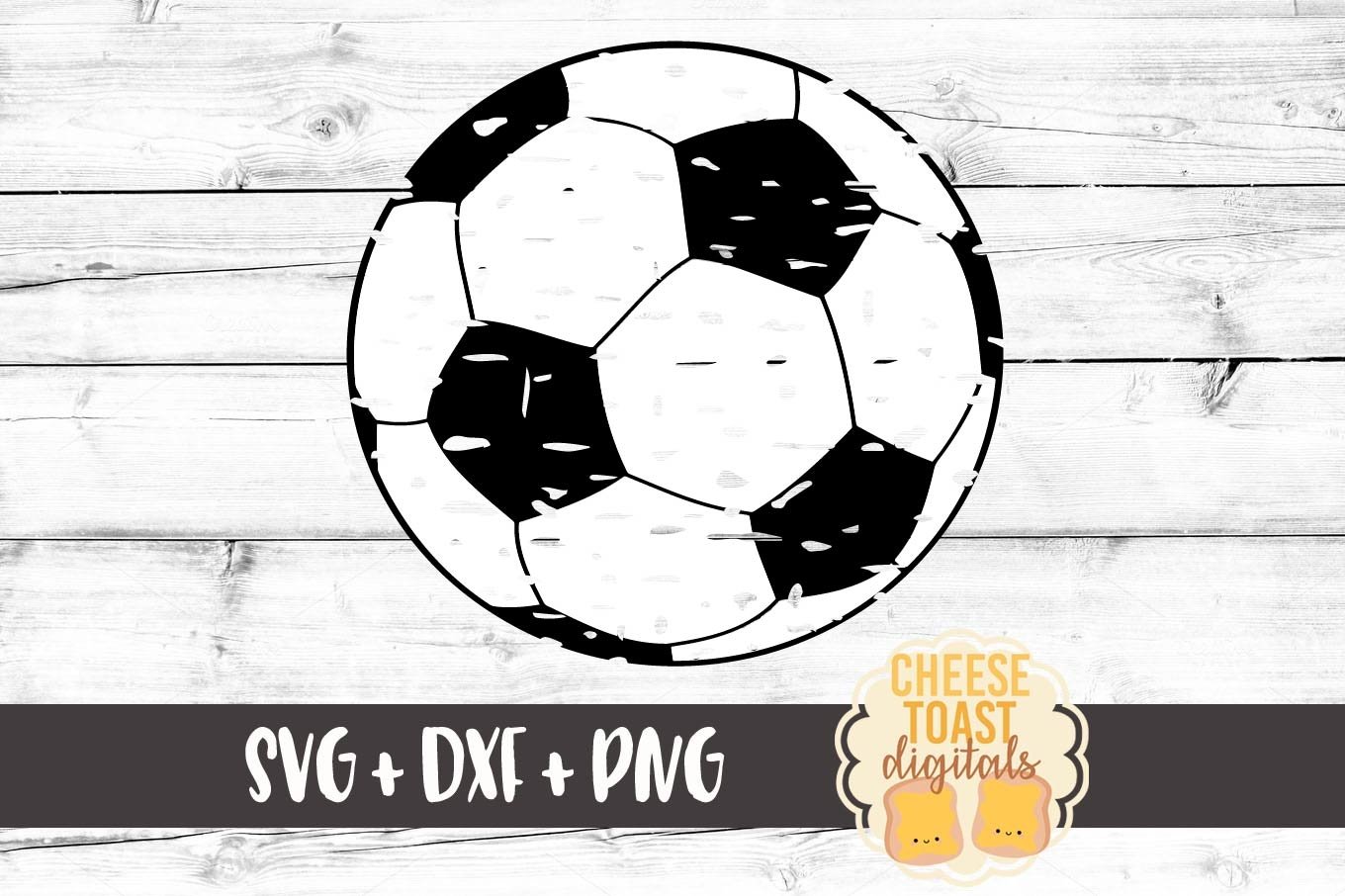 Distressed Soccer Ball Soccer SVG PNG DXF Cut Files (83728) SVGs
