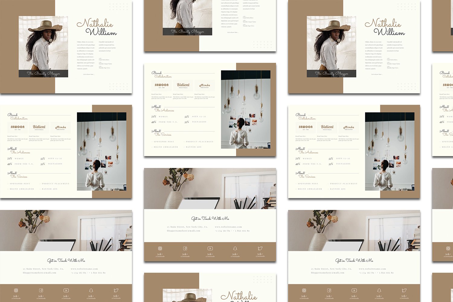 Simply Media Kit For Blogger