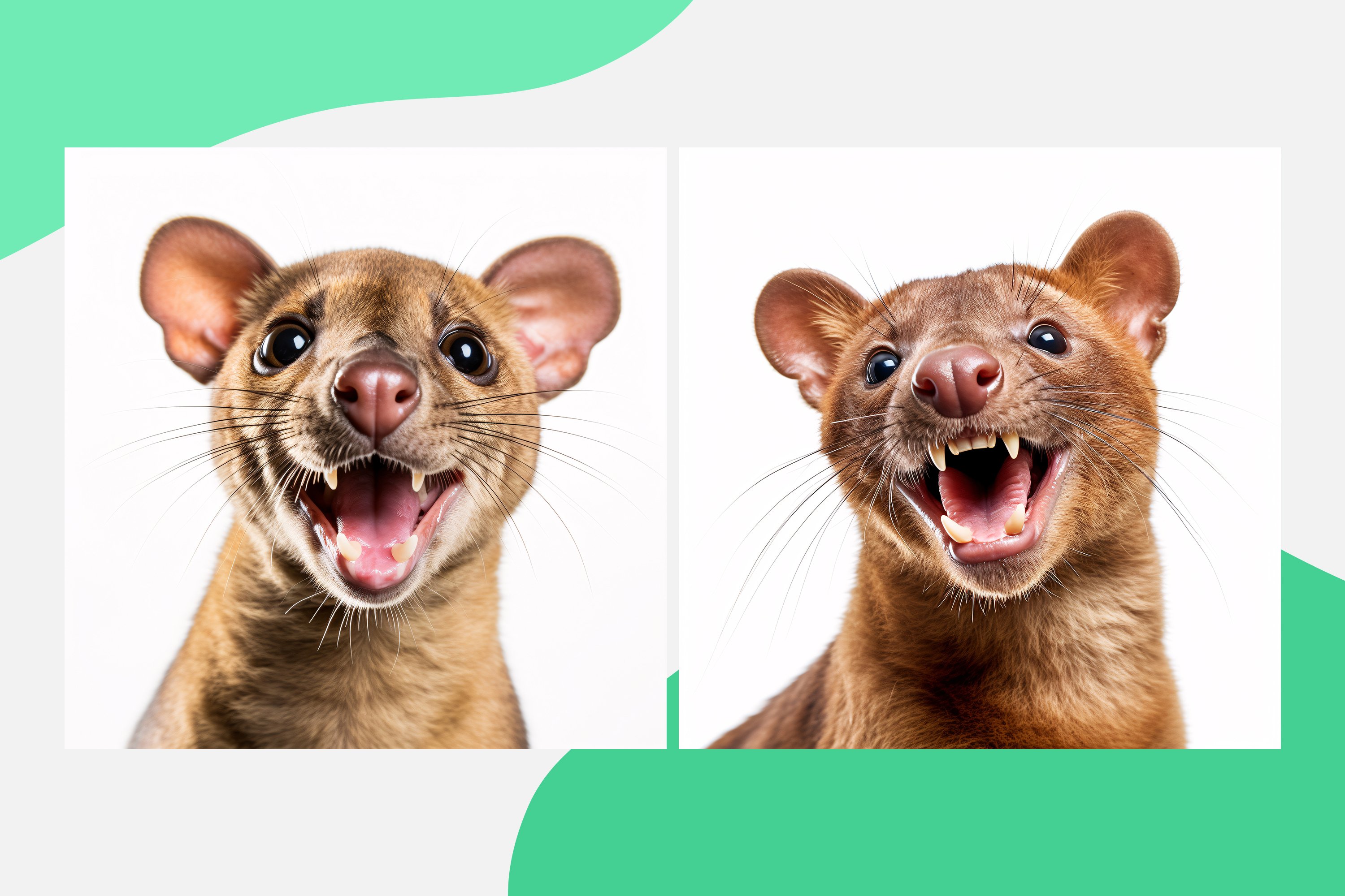 Fossa Funny Animal Head V2 Set Vol - 1, image size:3000x2000