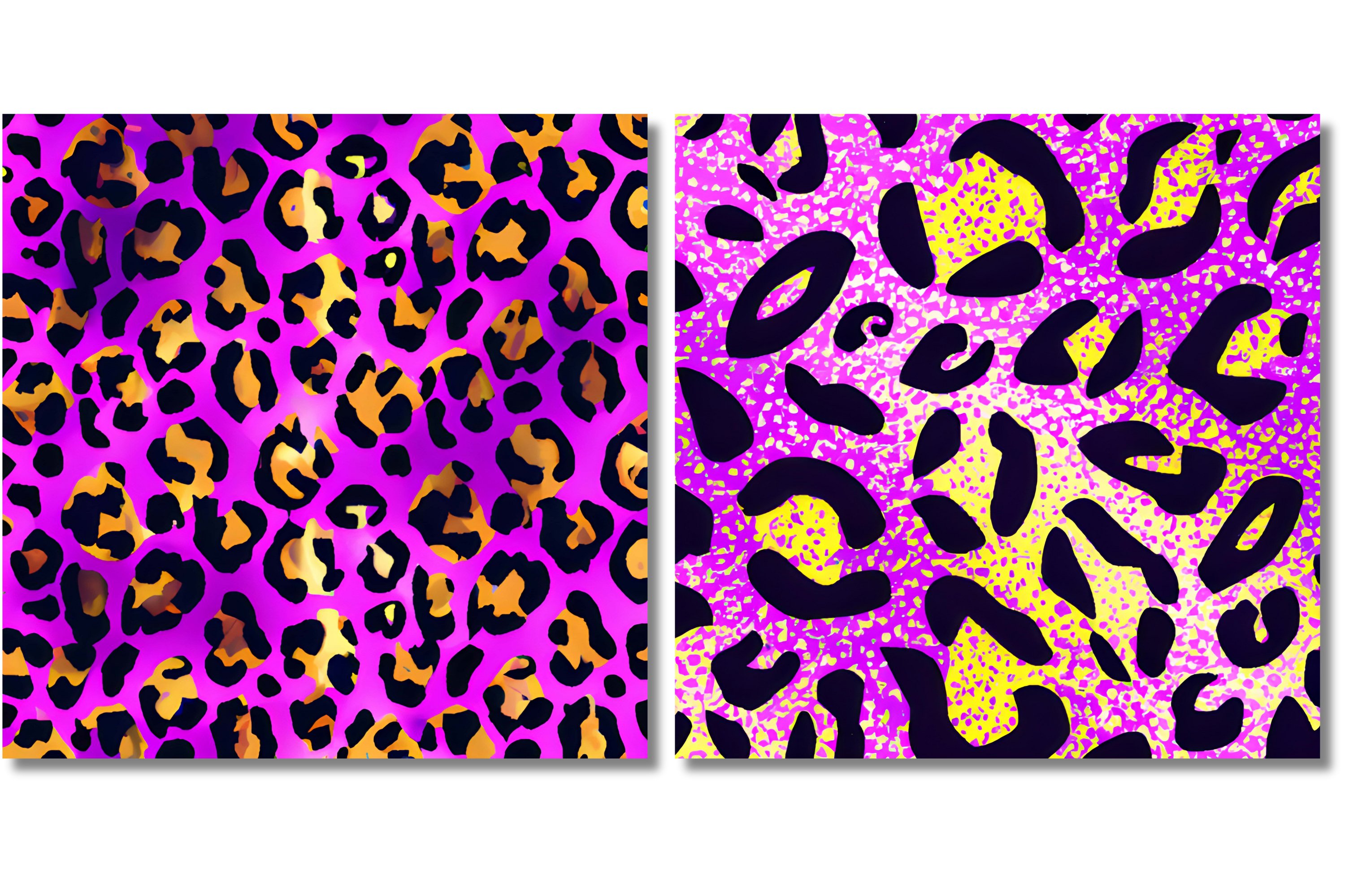 Pink Purple Gold Leopard Print Pattern Digital Paper Pack, image size:3000x2000