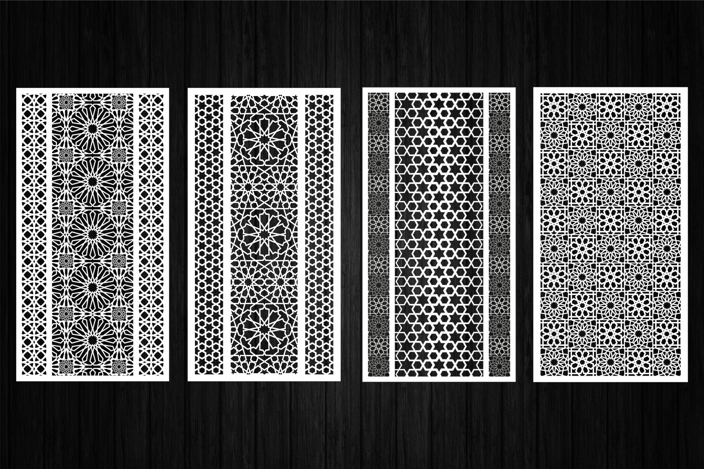 Decorative panel Arabic and Moroccan pattern | Svg ,Dxf, Cdr