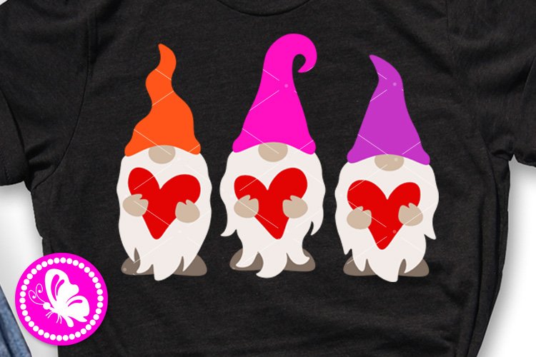 Download Valentines Gnomes Svg 3 Gnome Clip Art Love Sign Girls Shirt 429818 Cut Files Design Bundles