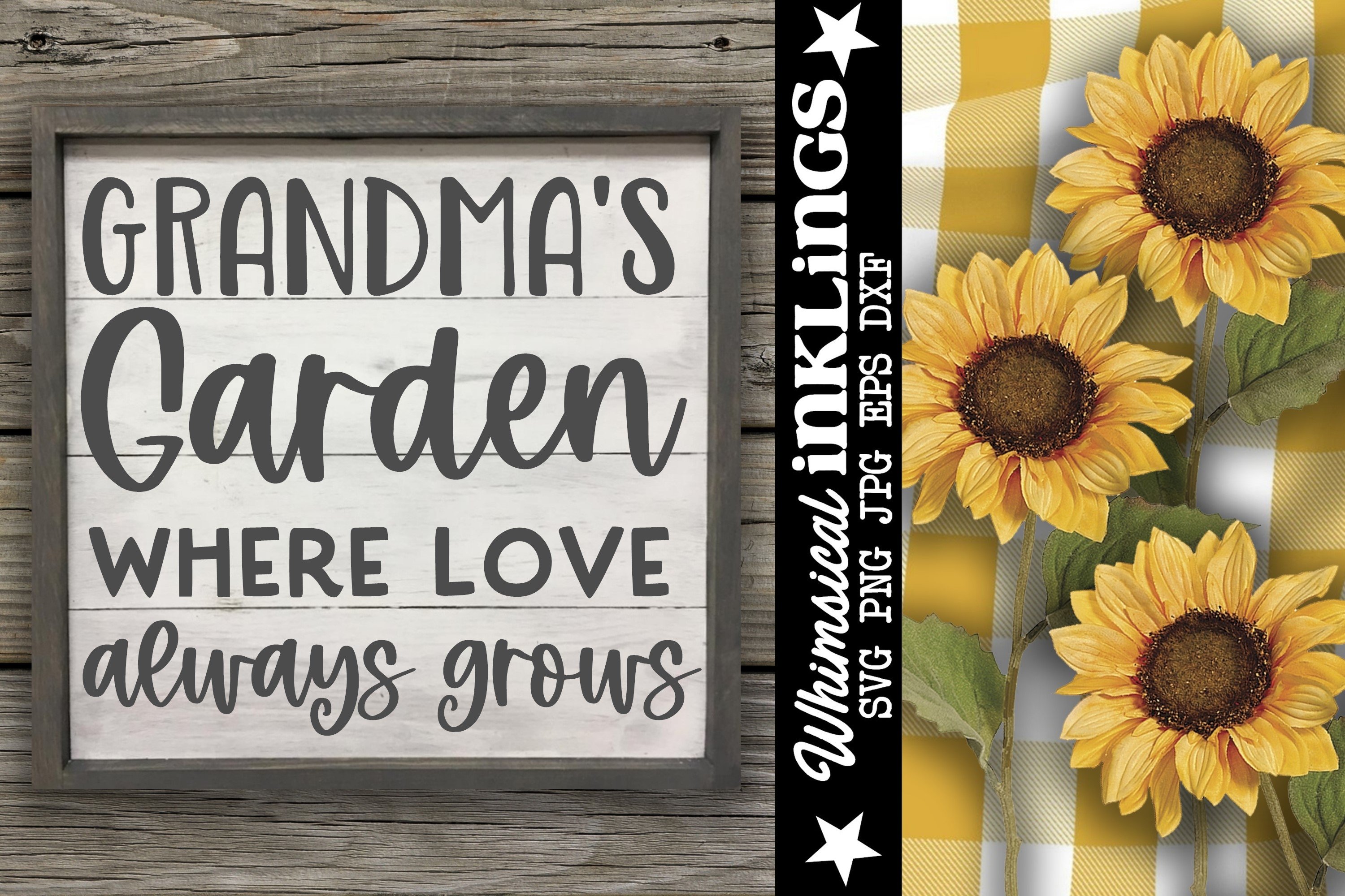 Grandmas Garden SVG (1125410) | Cut Files | Design Bundles