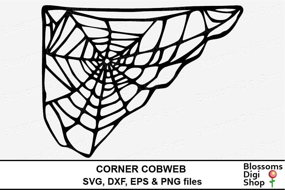 Corner Cobweb (106545) Cut Files Design Bundles