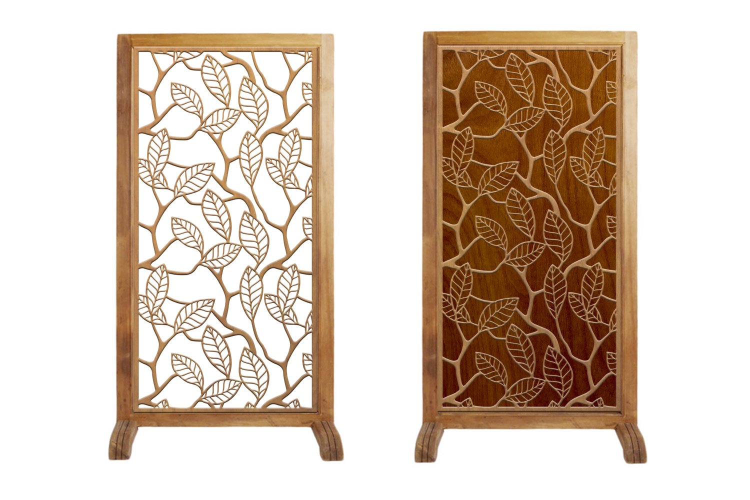 Leaf Decorative panel Wall hanging room divider Stencil (590410) Cut