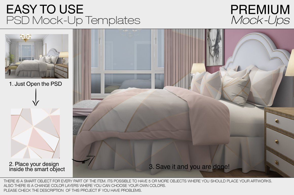 Bedding Mockup Set example image 13