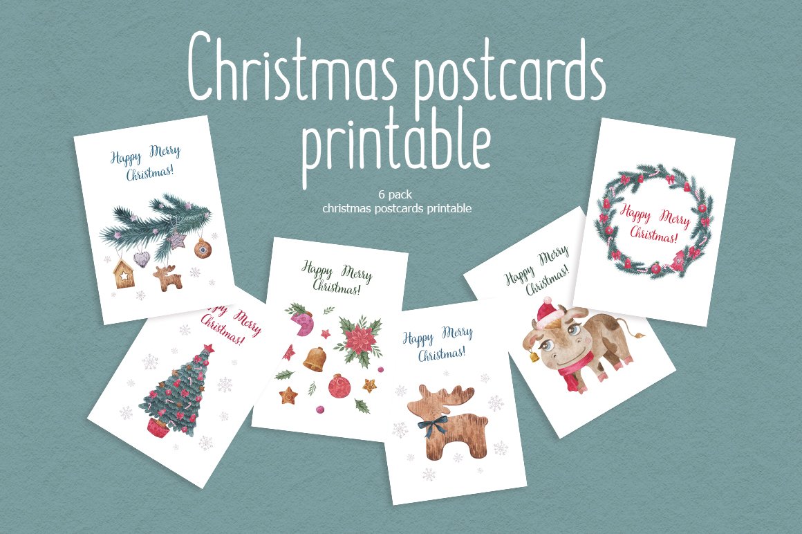 Christmas Postcards Printable 1078715 Seasonal Design Bundles christmas-postcards-printable-1078715-seasonal-design-bundles