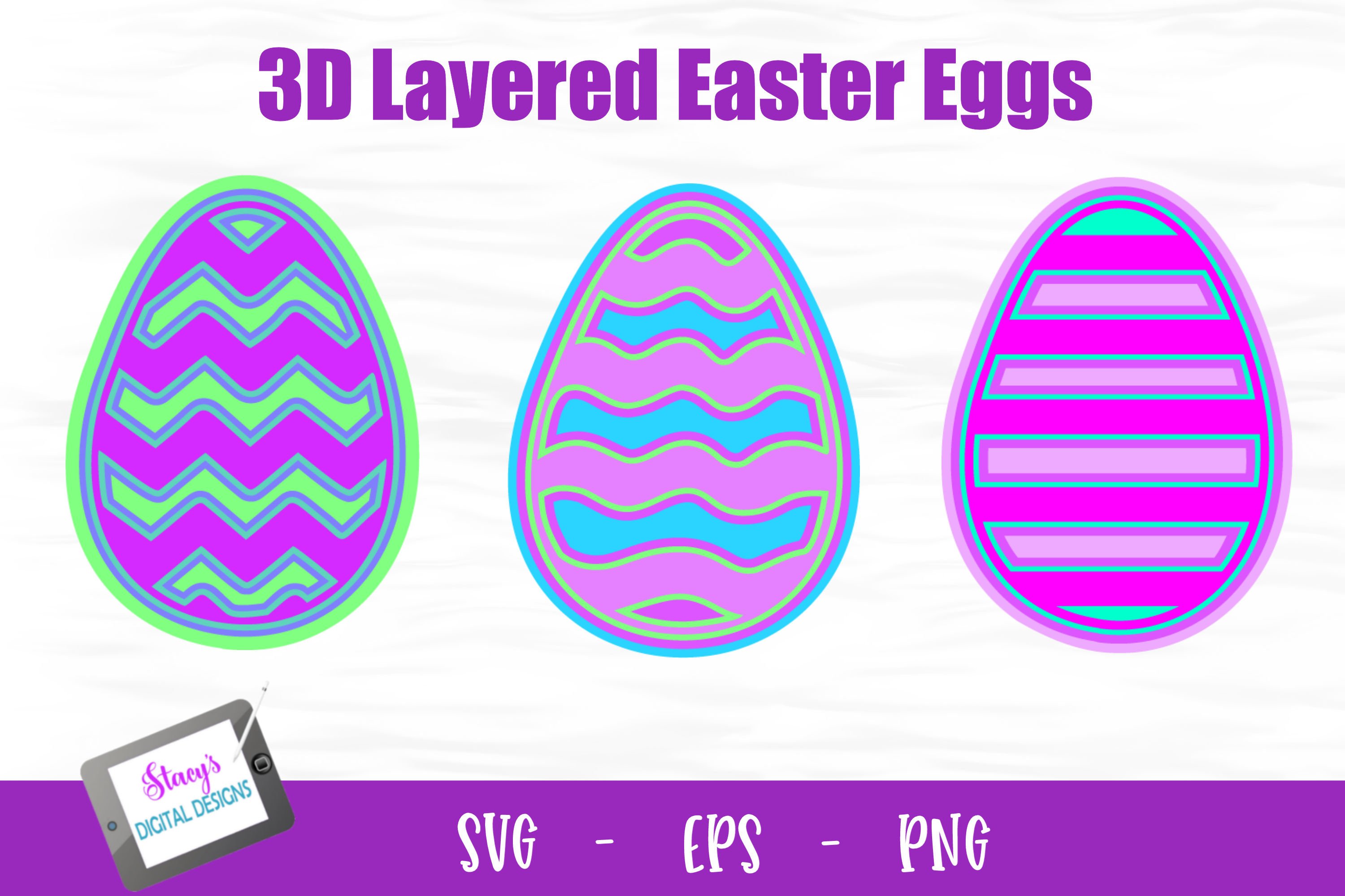 Download 3d Layered Easter Eggs 3 Layered Easter Egg Designs 1144249 Paper Cutting Design Bundles