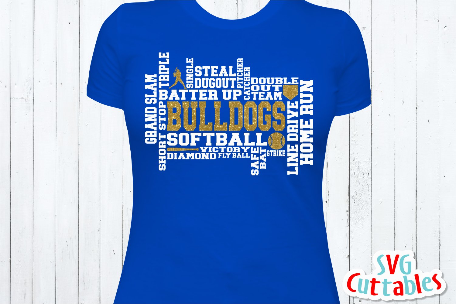 Softball SVG Softball Word Art Shirt Design (136781) Cut Files