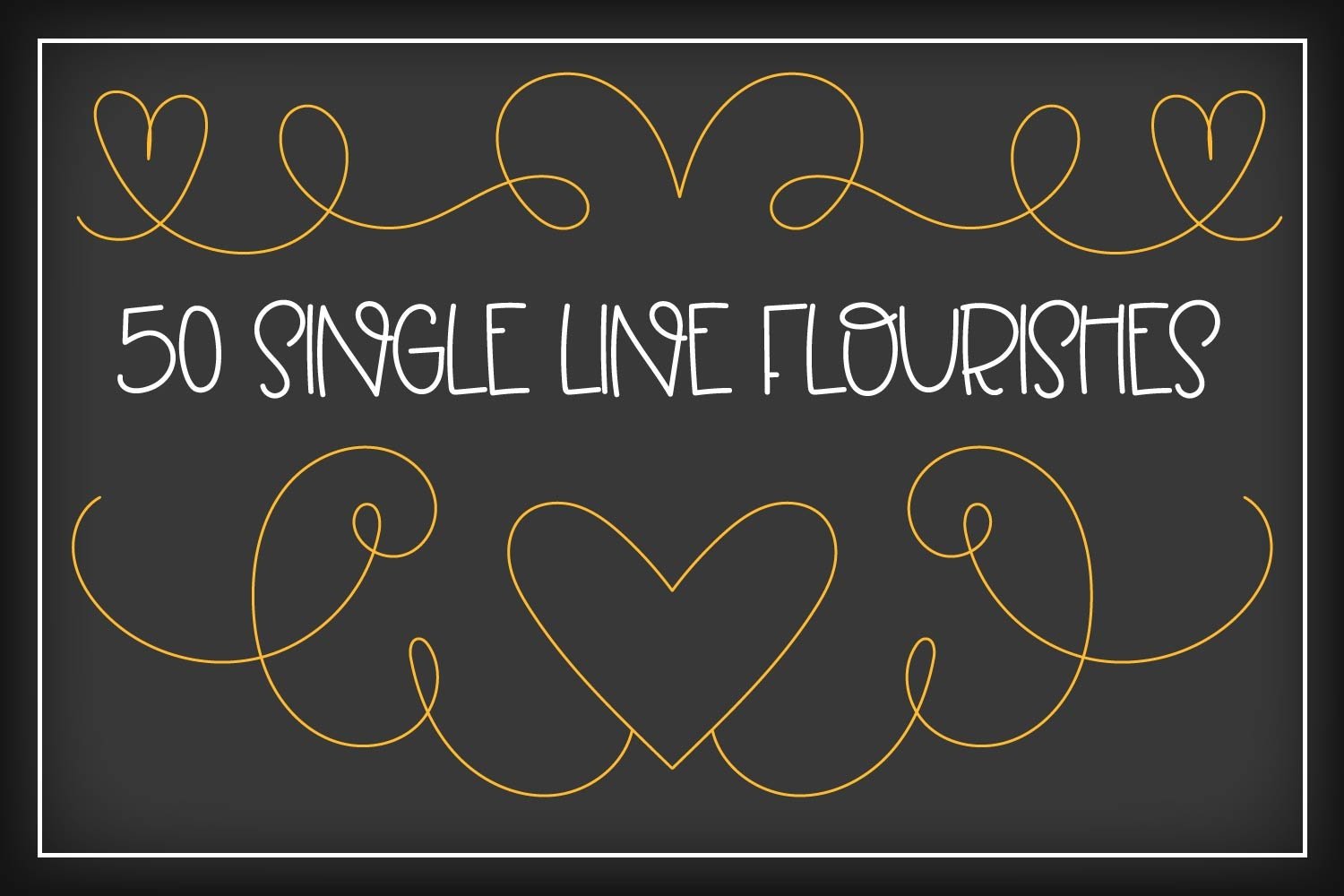 Single Line Flourish Bundle - 52 SVG's in total! (580128) | Single Line ...