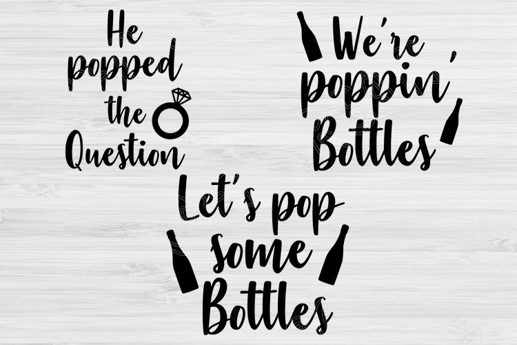 Bachelorette Party Svg, He Popped the Question Svg (536584) bachelorette-party-svg-he-popped-the-question-svg-536584