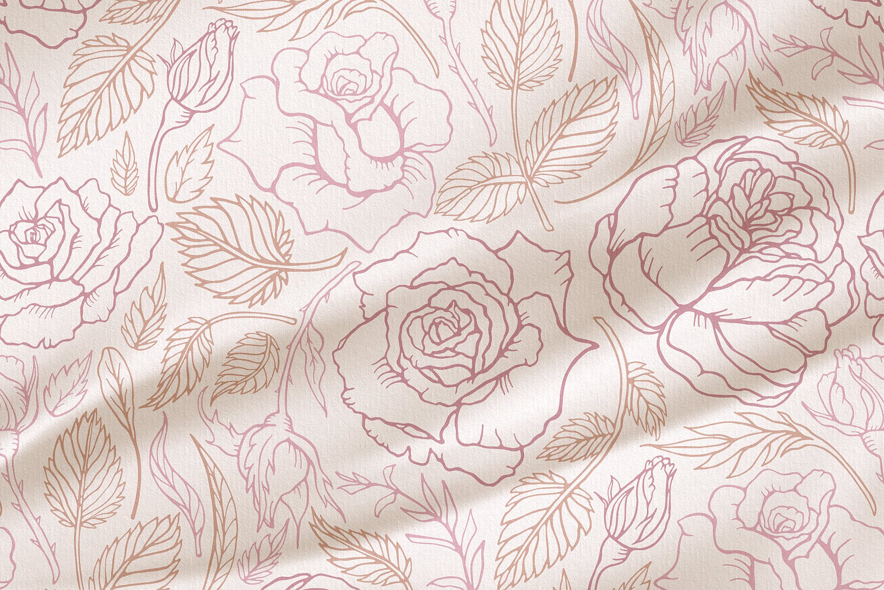 Rose Flower Patterns & Clipart (478153) Illustrations Design Bundles