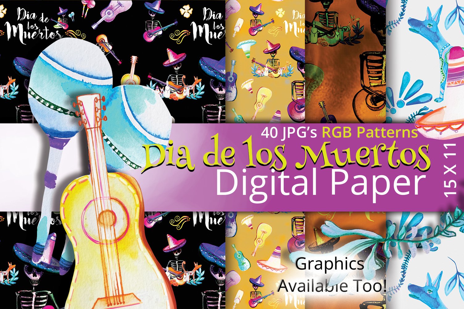 Dia de los Muertos (360527) | Printables | Design Bundles