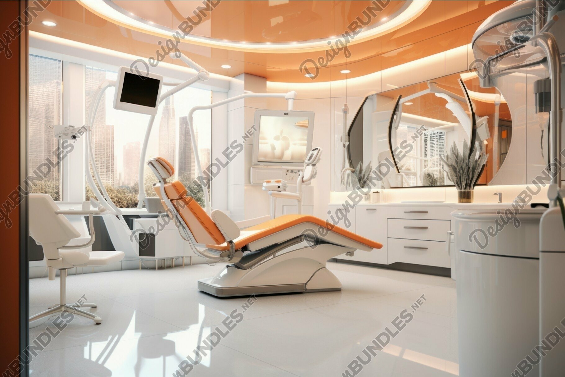 【30％OFF】 Modern (4354767) design interior clinic dental 健康・医学