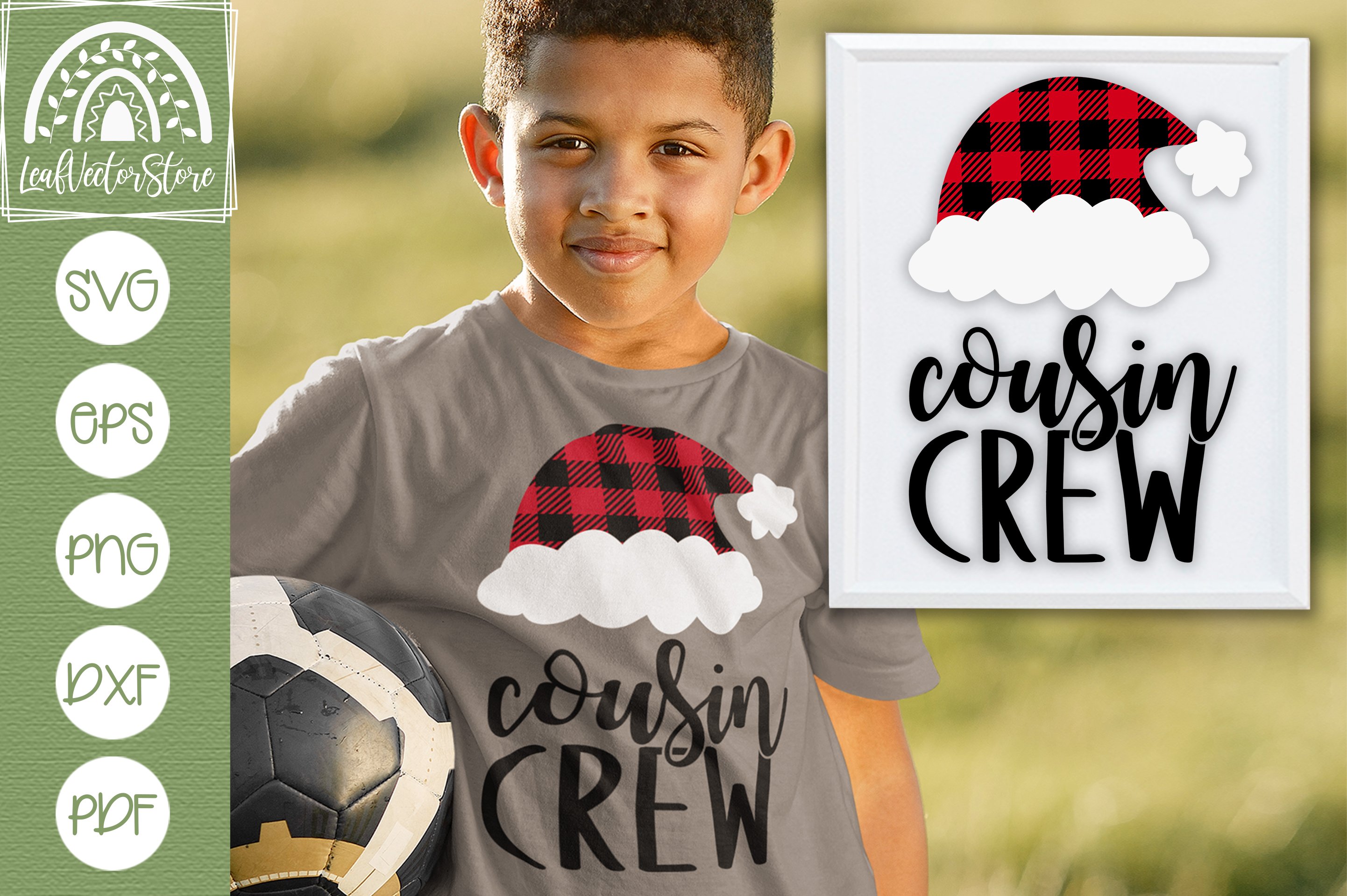 Cousin Crew SVG, Christmas SVG, Santa Hat SVG Cut Files