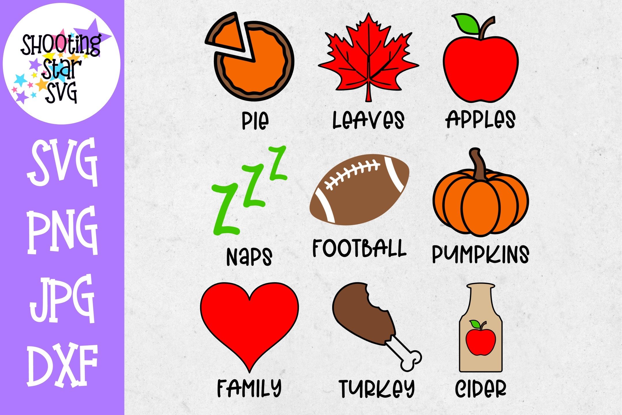 Autumn Symbols Fall Icons Set SVG Autumn Or Fall SVG 291638 Cut 