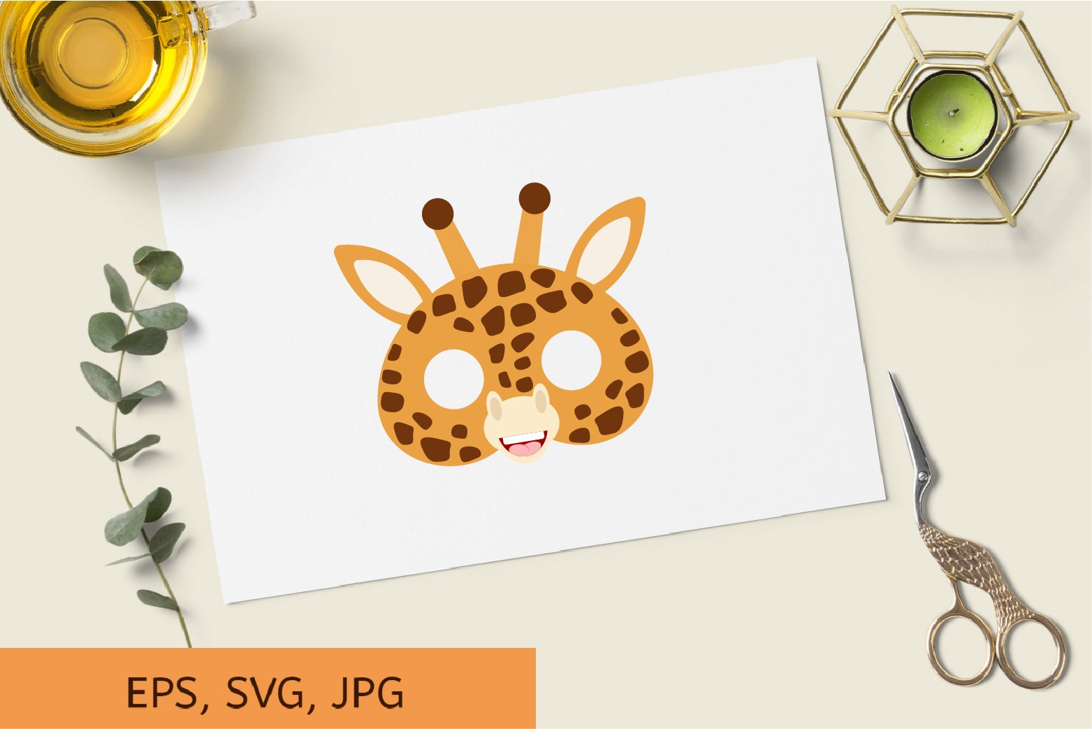 Giraffe Clay Mask Giraffe Clay Mask