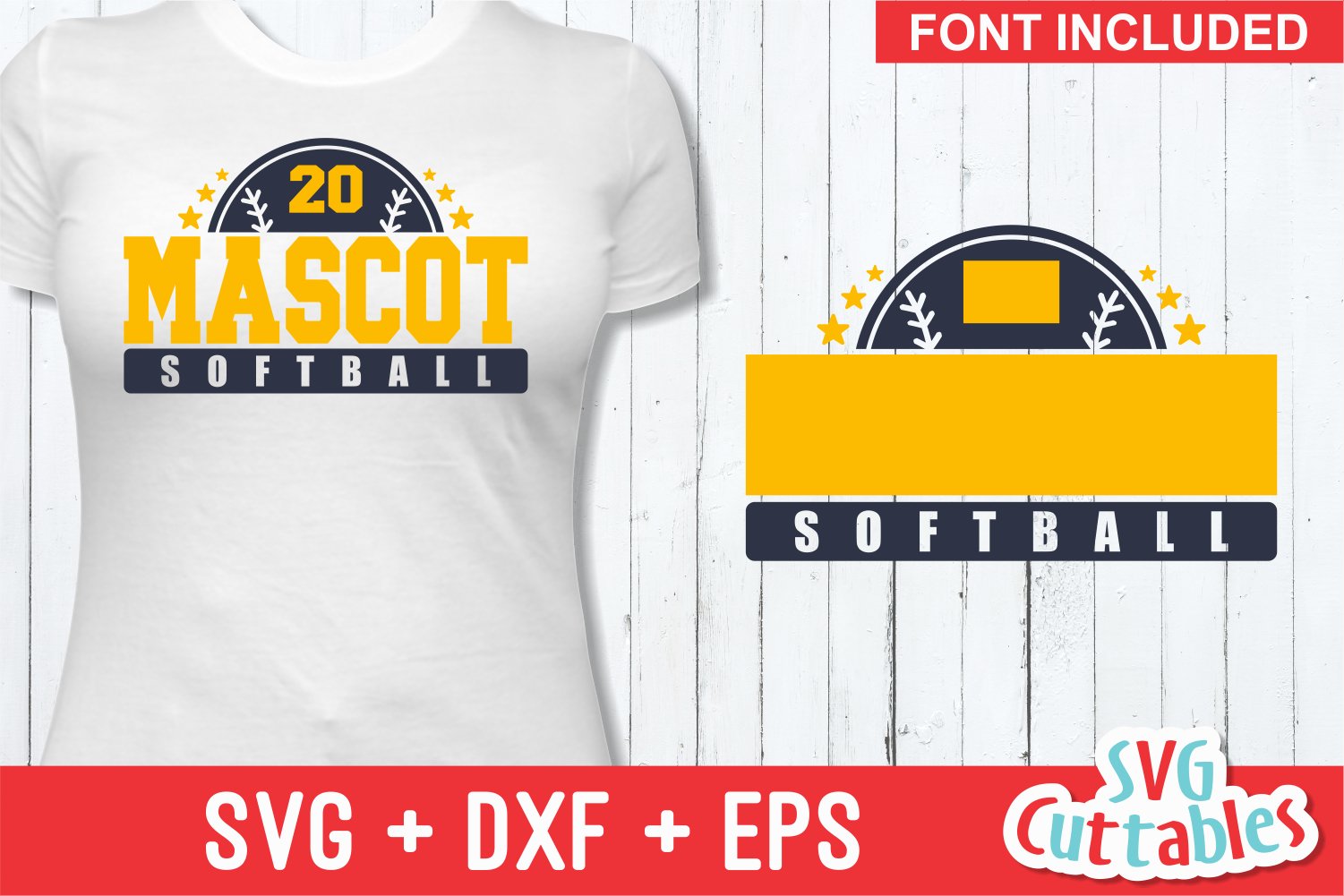 Softball SVG Template 0014 Shirt Design (90255) Cut Files Design