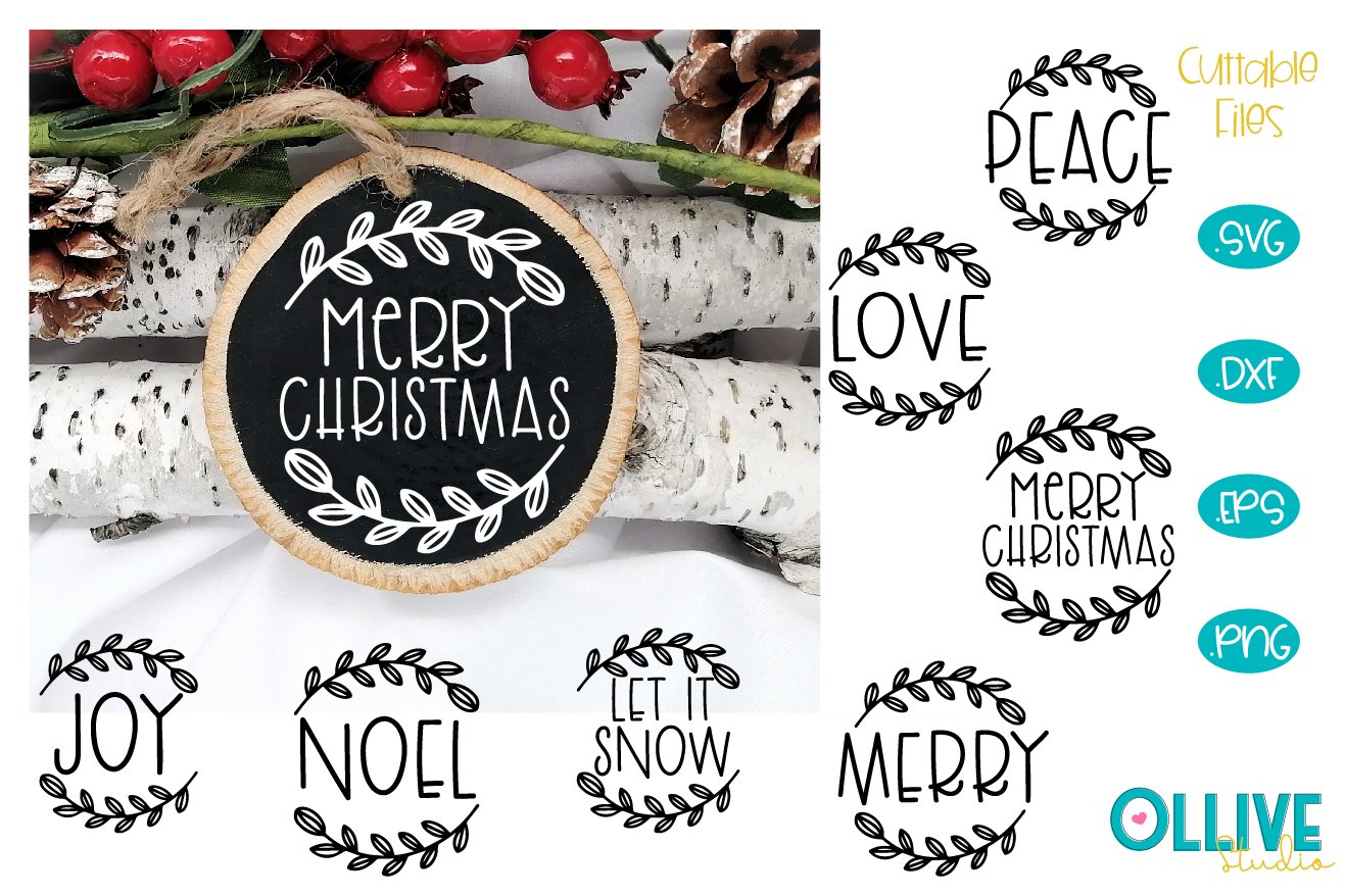 Christmas Ornaments Rounds Bundle SVG (748680) Cut Files Design Bundles