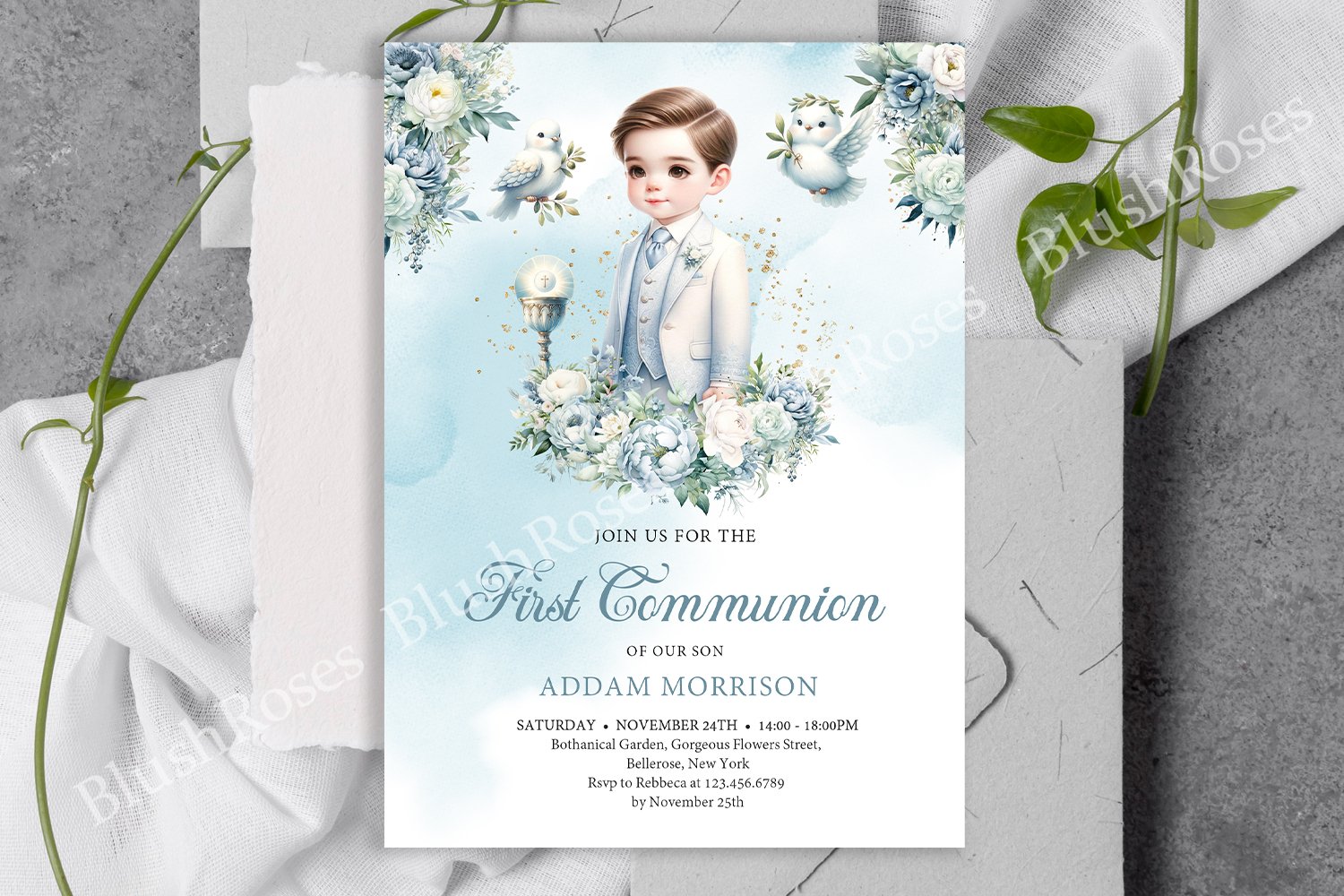 Printable First Communion Invitations First Communion Invitation