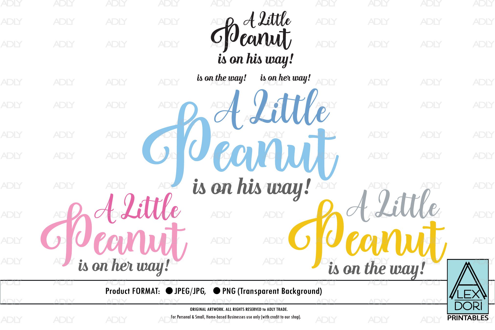 A Little Peanut is on his way Clipart, Vector, Illustration (409025 ...