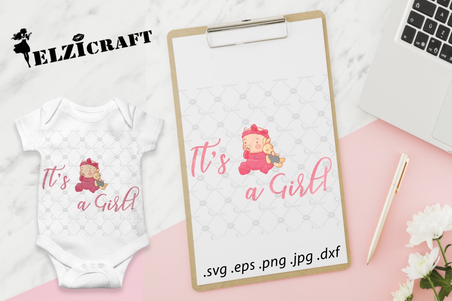 It's a girl SVG Cut File (280302) | SVGs | Design Bundles