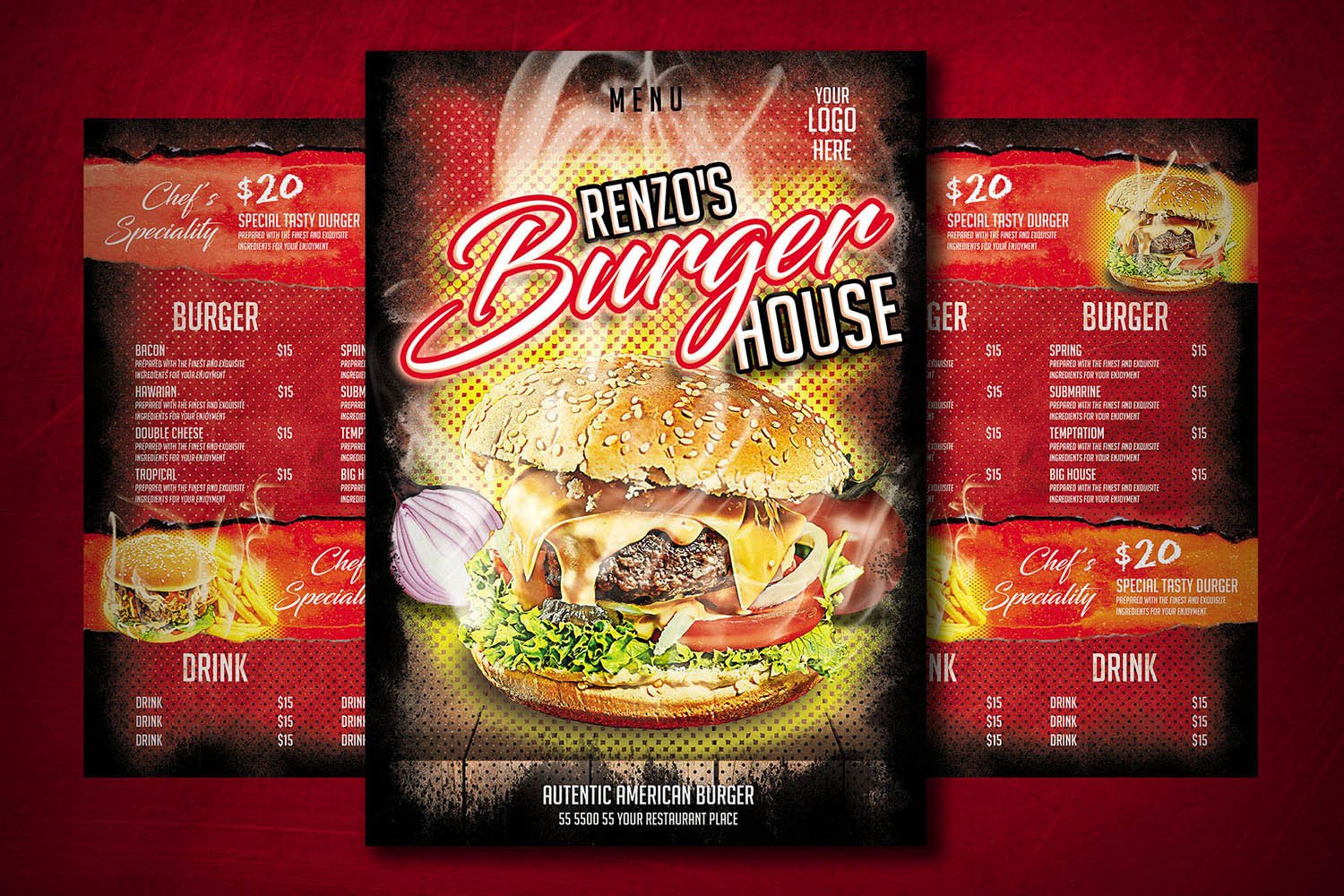 Burger Joint Gorilla Burger Menu Burger King Plastic Gorilla Kids