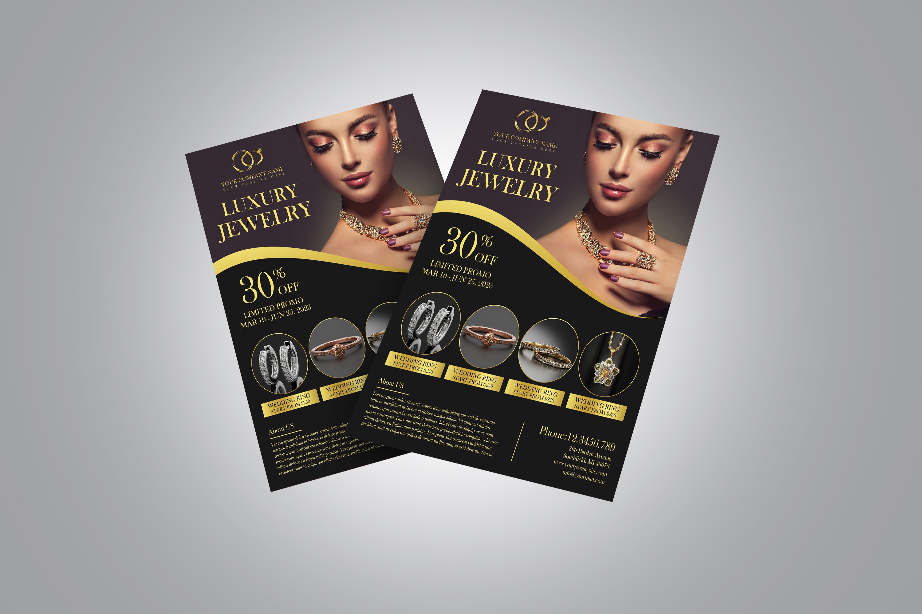 Jewelry Store Flyer Template Product Display (2525229)