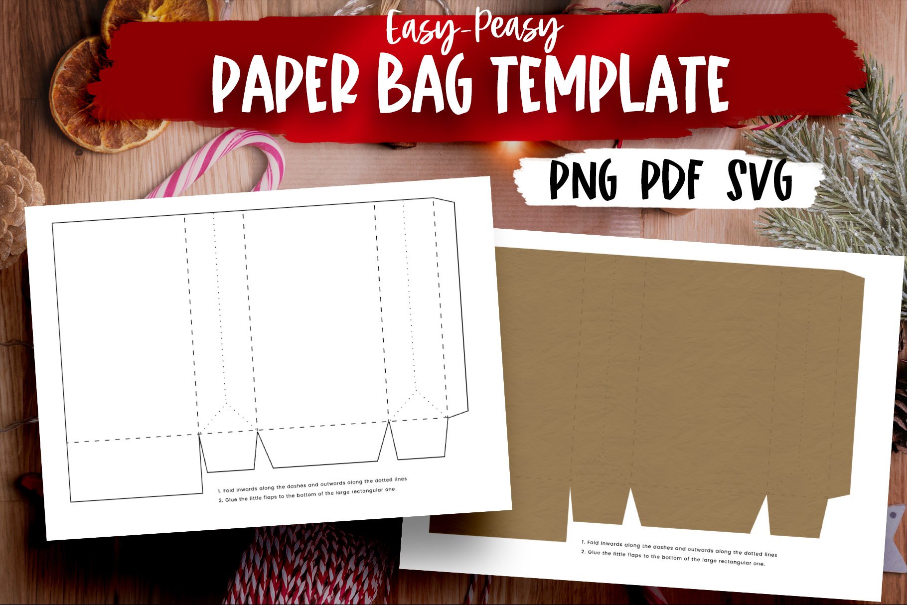 DIY Advent Calendar with DIY paper bag & printable stickers
