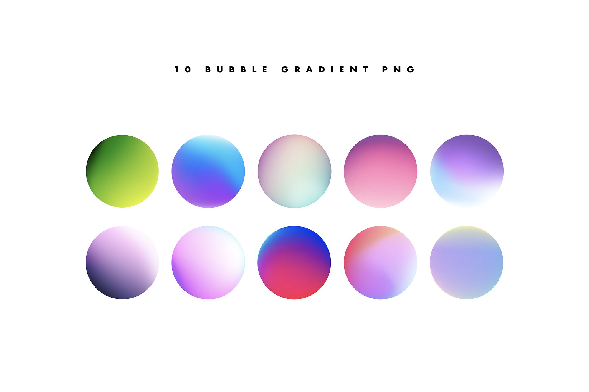 10 Bubble Gradient Background (571150) Backgrounds Design Bundles