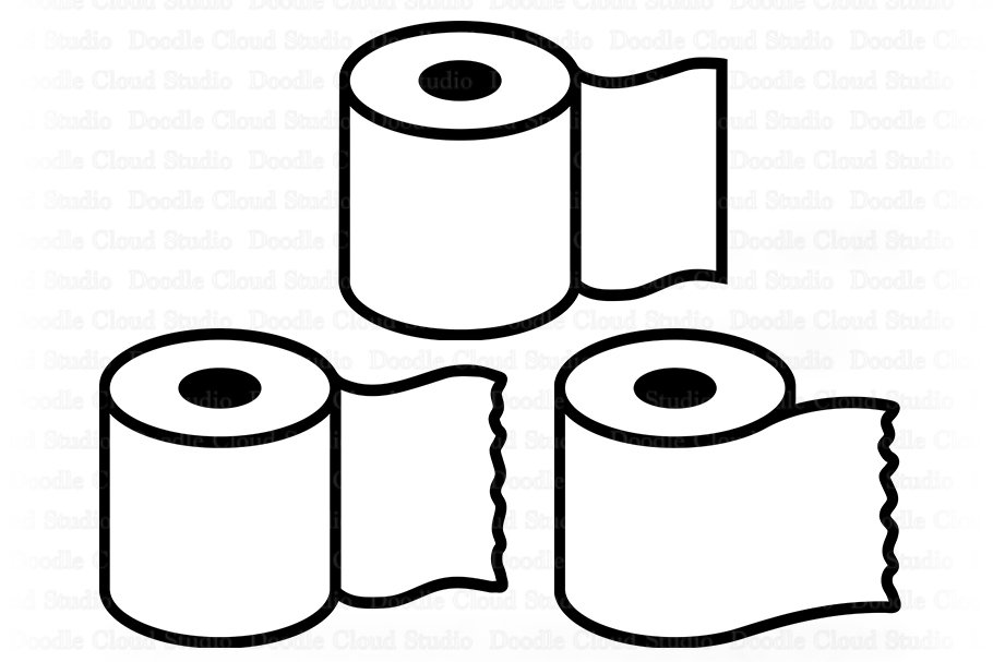 Toilet Paper SVG, Toilet Paper Set, Toilet Paper Rolls Svg. (545063
