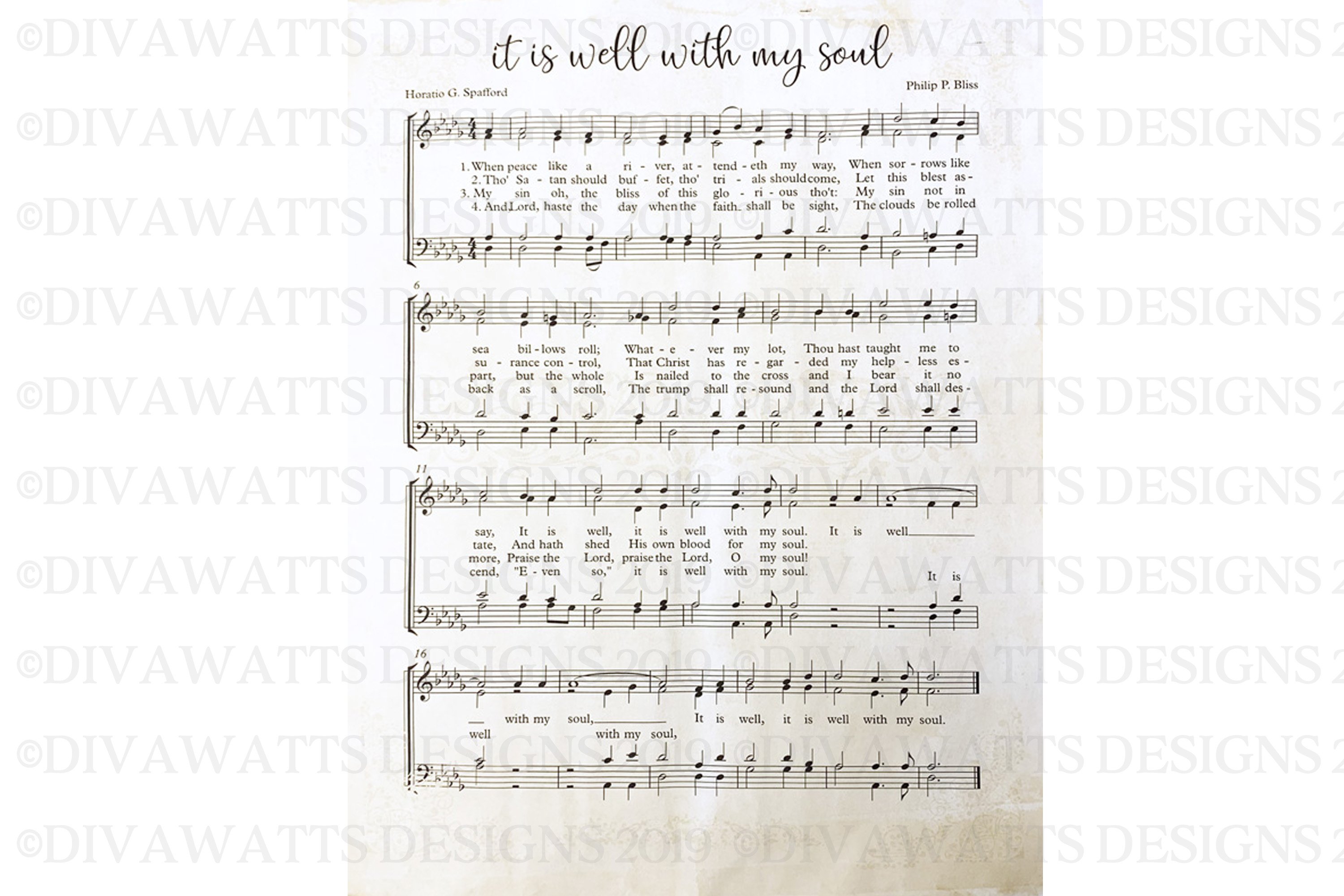 Printable - Set of 3 Christian Hymn Sheet Music Songs Art (414645
