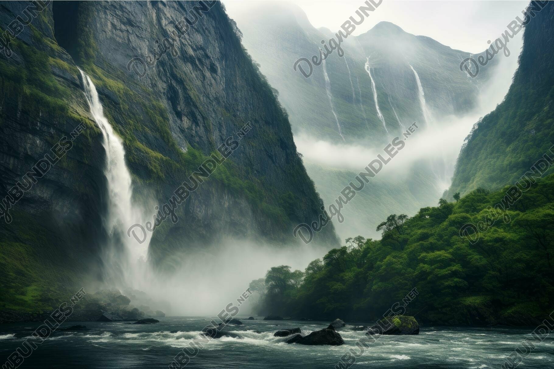 置物 Valley Waterfall 337 – Walker Falls – HikingWNC