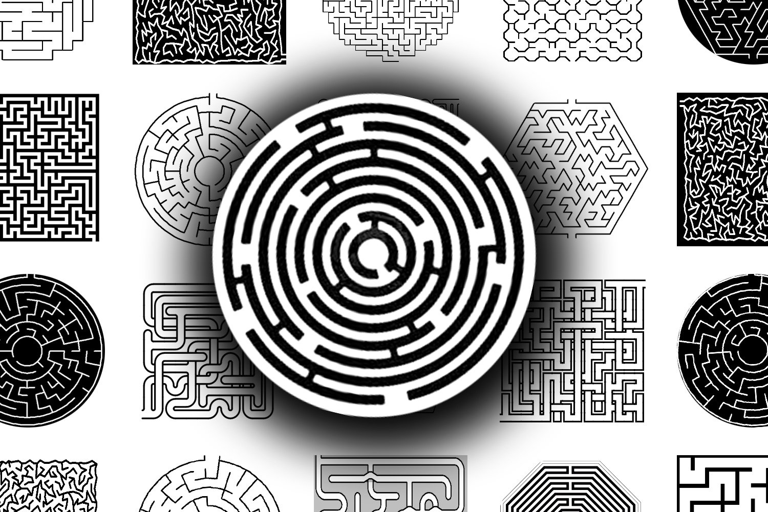 Digital Collage Sheet Minotaur's Labyrinth (1819555) Printables