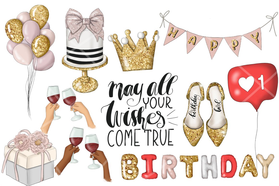 Best Day Ever Clipart Graphic Design (214635) | Illustrations | Design ...