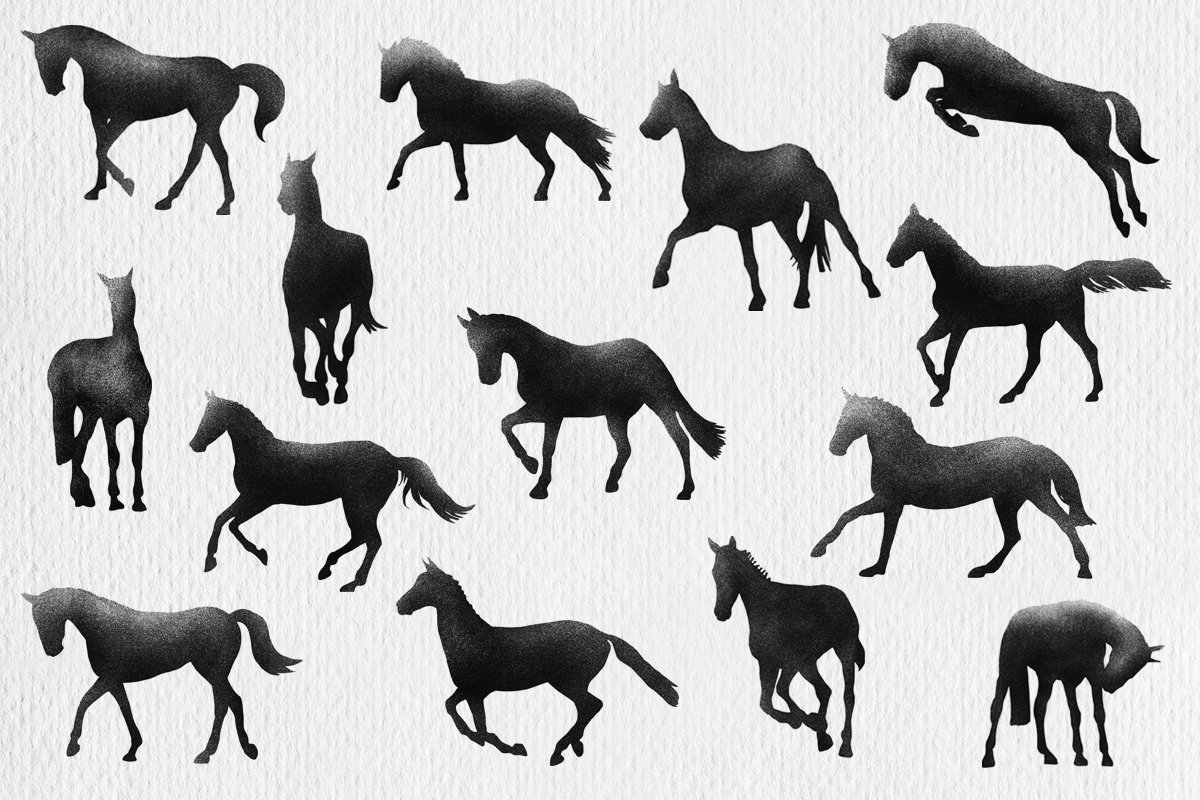Horse stamp brushes for ProCreate (1115332) Brushes