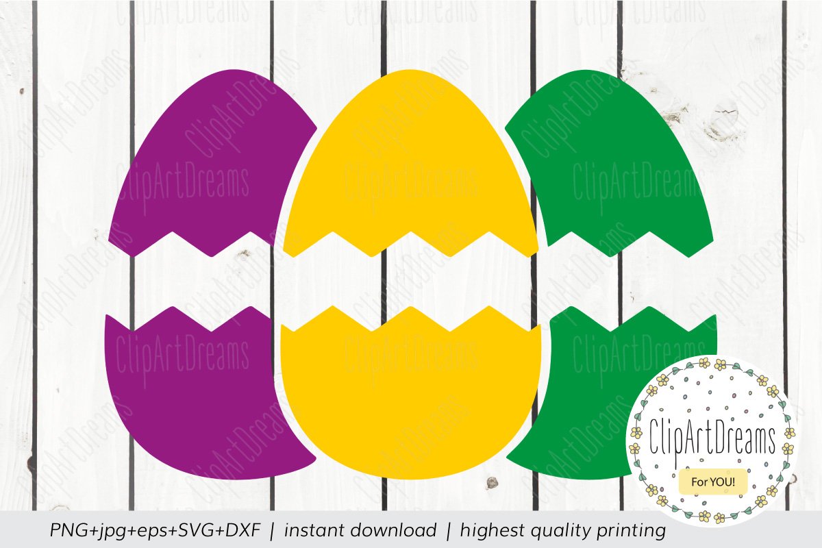 Download Split Easter Eggs Svg Easter Monogram Cut Files 515169 Monograms Design Bundles